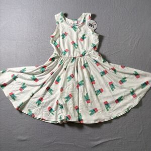 Dot Dot Smile Girl Size 3/4 Twirl Dress Cactus Print Sleeveless Skater Dress NWT